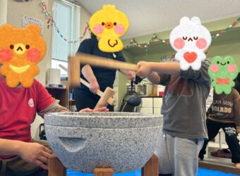 未就学部　お餅つき